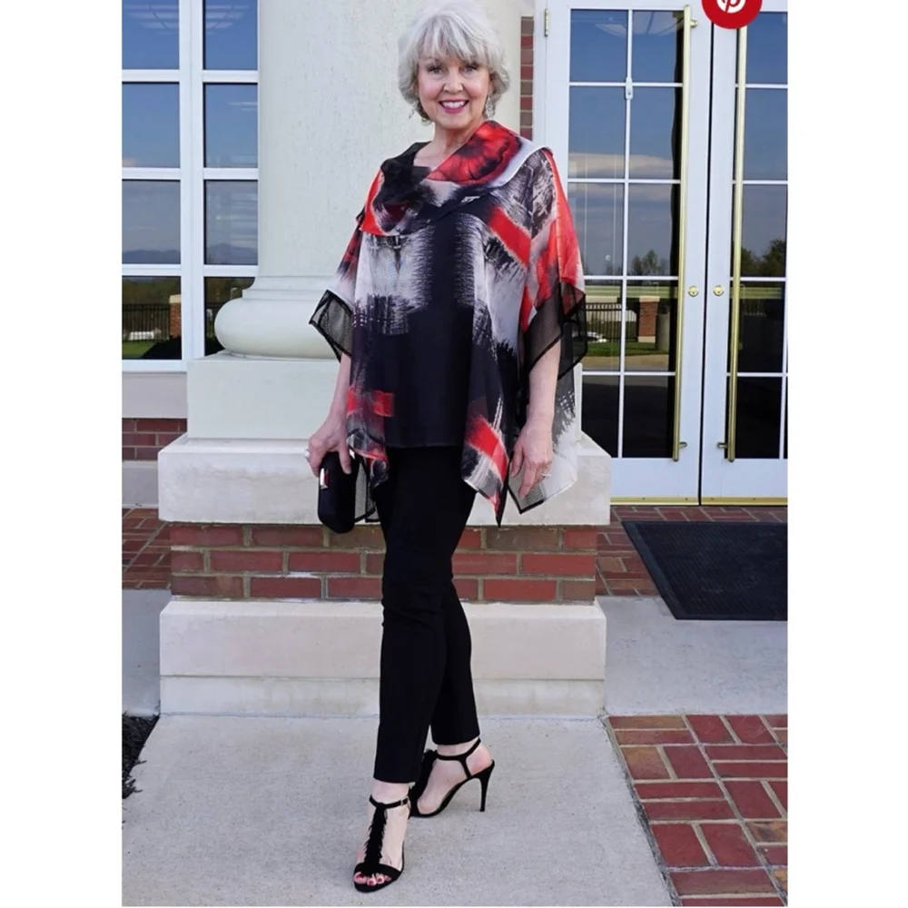 Women's IC by Connie K Top XL Multicolor - Picture 7 of 8